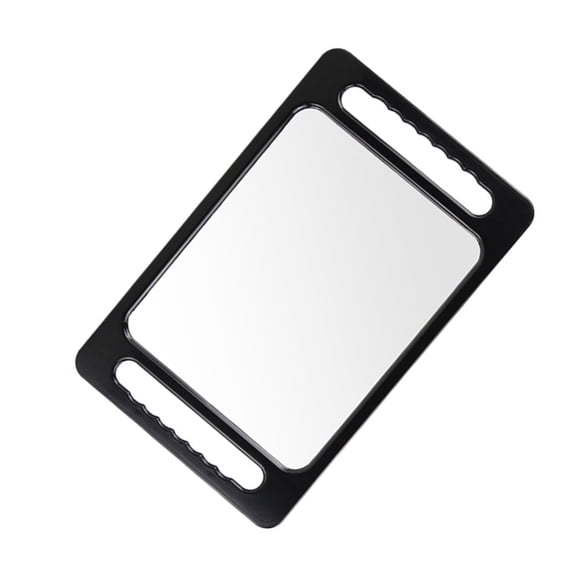 Huhudde Portable Hand Mirrour with Handle Handheld Mirrour Large Hand Mirrour with Double Hand for Barber,Salon,Makeup Shower