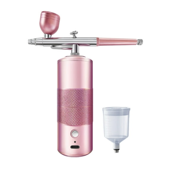 Huhudde Portable Rechargeable Wireless Airbrush With Compressor Double Action Spray Guns