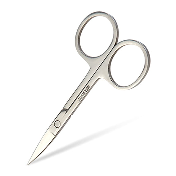 Huhudde Portable Stainless Steel Small Nail Tools Eyebrow Nose Hair Scissors Cut Manicure for Facial Trimming Tweezer