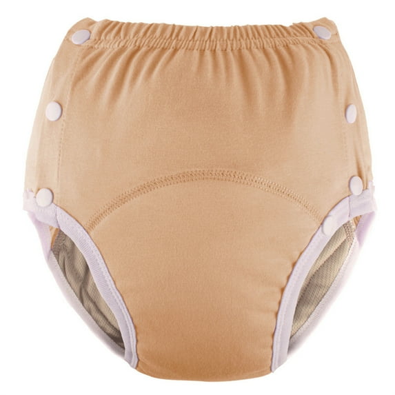 Huhudde Quick Dry Reusable Cotton Underpants Elastic Button Cloth Diaper Pants For Adults Teens Washable Incontinences Underwear