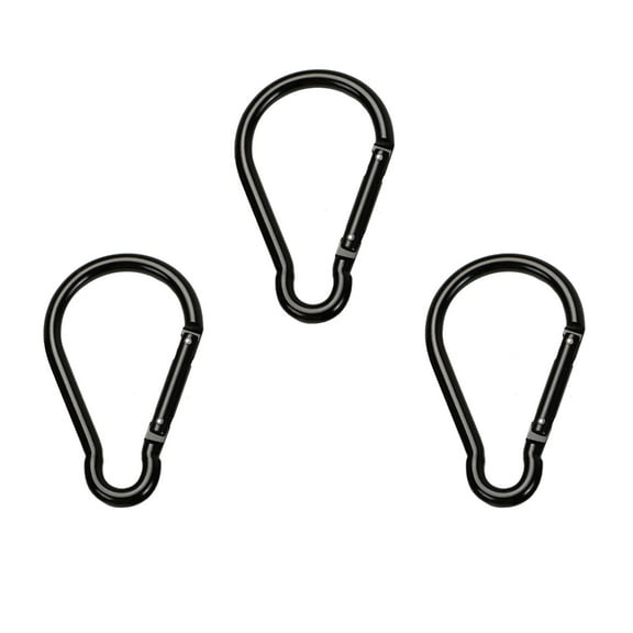 Huhudde Quick Links Gourd Shape Climbing Buckle, Aluminum Spring Link Hook Carabiner Clip for Camping Fishing Hiking Traveling