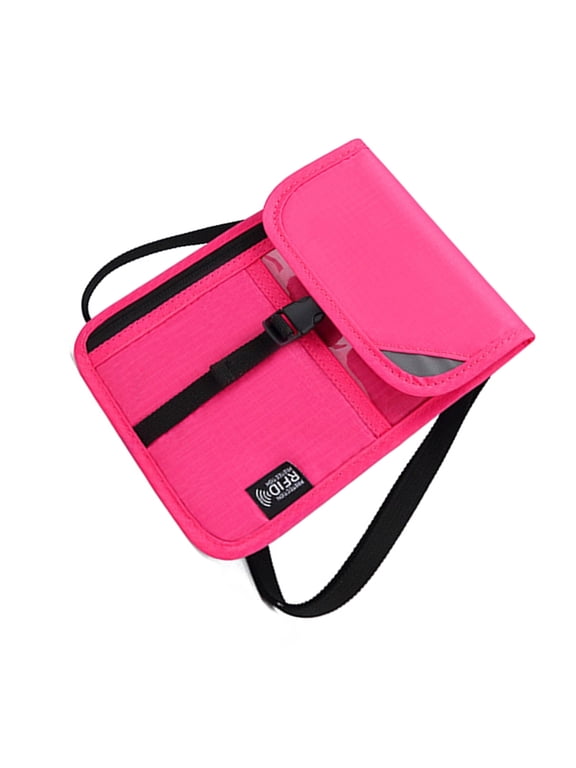 RFIDS Blocking Stash Neck Wallet,Lightweight Travel Pouches + Passports Holder for Women Men Holds Phone,Cash,Cards,Keys