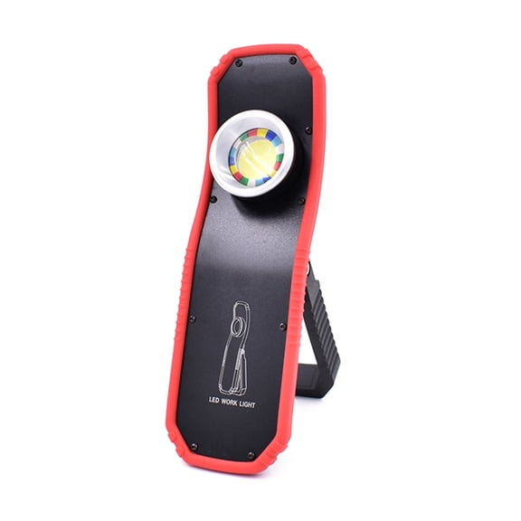 Huhudde Rechargeable Work Light Portable LED Multi-use Magnetic Flashlight with Hanging-Hook, Waterproof Work Flashlight