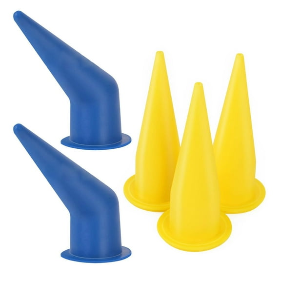Huhudde Reusable Caulk Nozzle Applicator,Angle Nozzle for Sausage and Bulk Caulk Guns