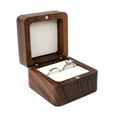 thumbnail image 1 of Huhudde Ring Box Square Shape Storage Box Jewelry Organizer Display Soft Interior Holder, 1 of 20