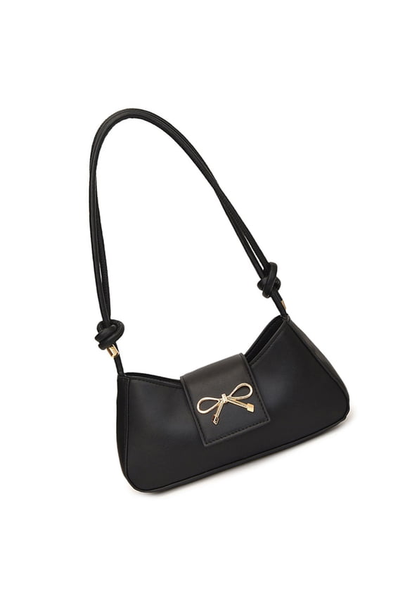Shoulder Bag for Women Girls Trendy Evening Clutches Purse Pu Leather Under the Arm Purses Bowknot Purses Handbag Gifts