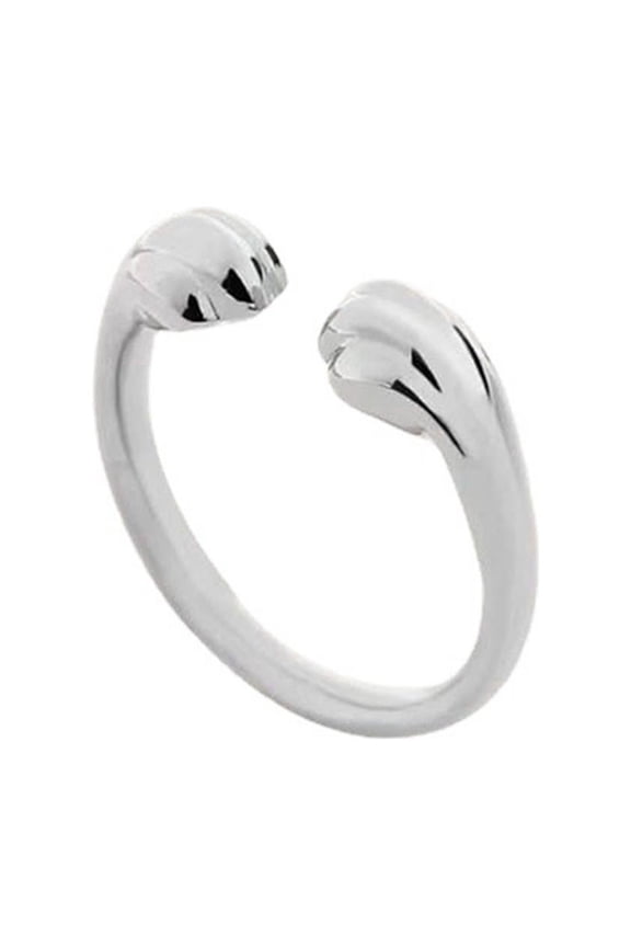 Simple Cat Paw Open Ring Embrace Design Finger Rings Statement Rings Pet Jewelry