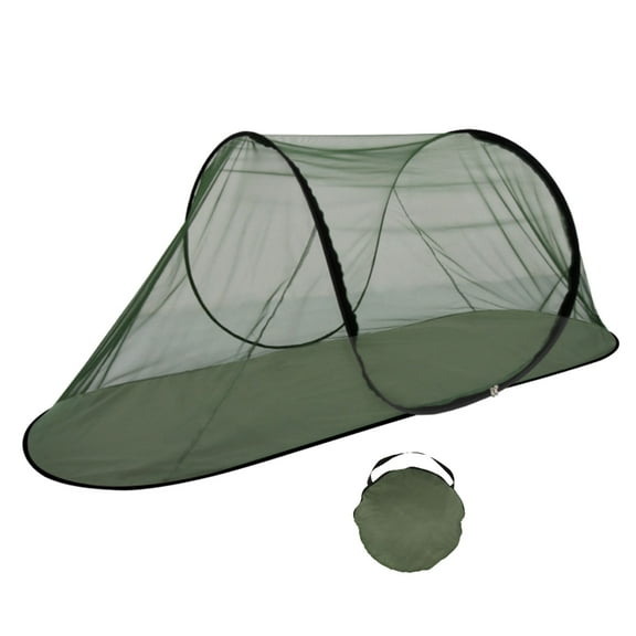 Huhudde Single Person Camping Tent Boats Shape Outdoor Meshes Tent Breathable Hand Throwing Extended Net Enduring