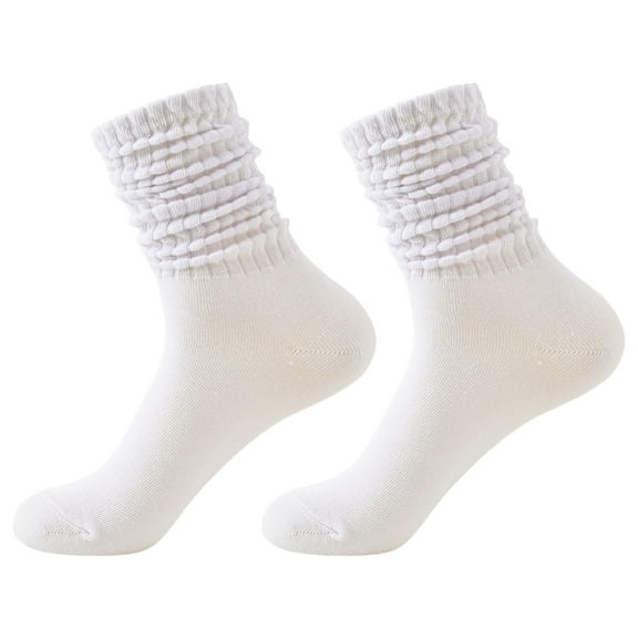 Huhudde Slouch Socks for Women,Ribbed Knitted Knee Highs Tube Scrunch Socks Extra Long Scrunch Knee Highs Socks Slouchy Socks