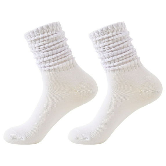 Huhudde Slouch Socks for Women,Ribbed Knitted Knee Highs Tube Scrunch Socks Extra Long Scrunch Knee Highs Socks Slouchy Socks