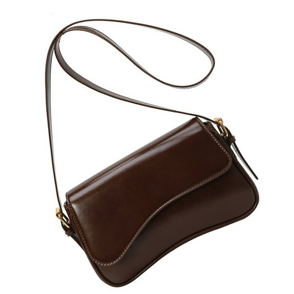 Huhudde Small Messengers Bag for Women Retro Handbag PU Leather Crossbody Purse Simple Commuting Bag Trendy Shoulder Bag