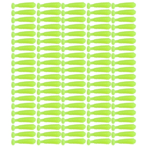 Huhudde Small Swim Baits 1.5cm Artificial Baits for Trout Soft Fishing Lures Paddle Tail Swimbaits Fishing Lures 100Pcs