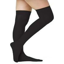 Huhudde Solid Color Over The Knee Socks Nylon Stocking Daily Halloween Cosplay Party Costume Women's Thigh High Stockings