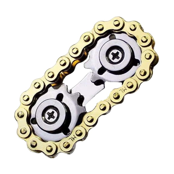 Huhudde Sprocket Suitable for Finger Wheel, Metal Chain for Gyroscope Adult Decompression Toys