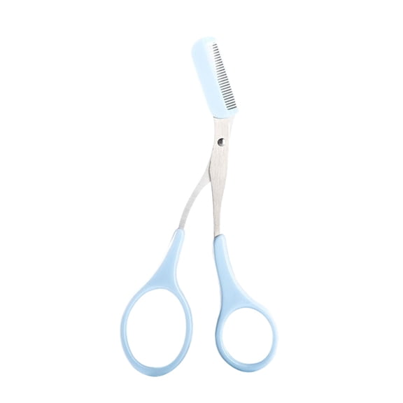 Huhudde Stainless Steel Eyebrow Trimmer Scissor with Comb for Facial Hair Removal Grooming Shaping Shaver Cosmetic Makeup Access
