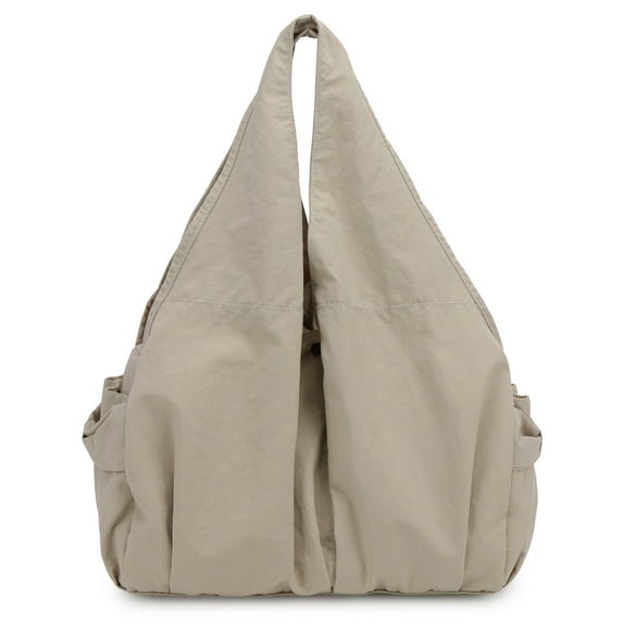 Huhudde Stylish Women's Draped Handbag Lightweight Nylon Underarm Bags Spacious Shoulder Slouchy Bag for Everyday Use