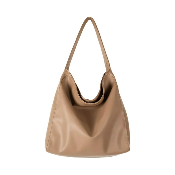 Huhudde Toted Handbags Pu Leather Toted Bag Purse Casual Trendy Large Shoulder Bag with Snaps Closure for Womens Girls