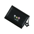 thumbnail image 1 of Huhudde Trifold Wallet Coin Bag Floral Print Wallet PU Leather Change Purse Simple Short Purse with Card Holde Pendant Wallet, 1 of 19