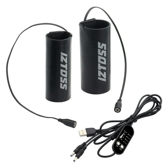 Huhudde USB Heated Handlebar Gloves for Motorcycles Winter Hand Warmers Waterproof 2pcs