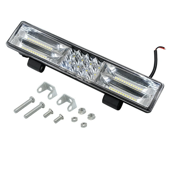 Huhudde Ultra Slim LED Light Bar 12" Dual Row Led Bar Combo Beam Work Light Lamp For SUV