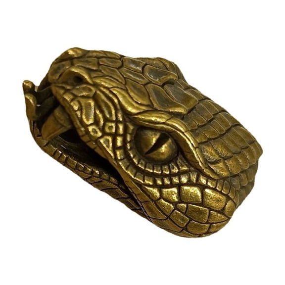 Huhudde Unique Snake Metal Beads Pendants Small Jewelry Snake Head Swords Pendants for Paracord Enthusiasts