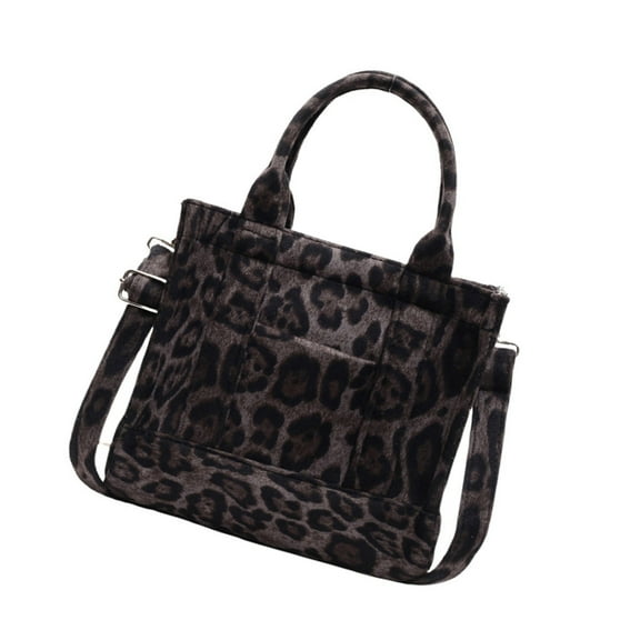 Huhudde Women Bag Leopards Pattern Crossbody Bag Trendy Shoulder Bag Top Handle Handbag Simple Messengers Bag for Daily