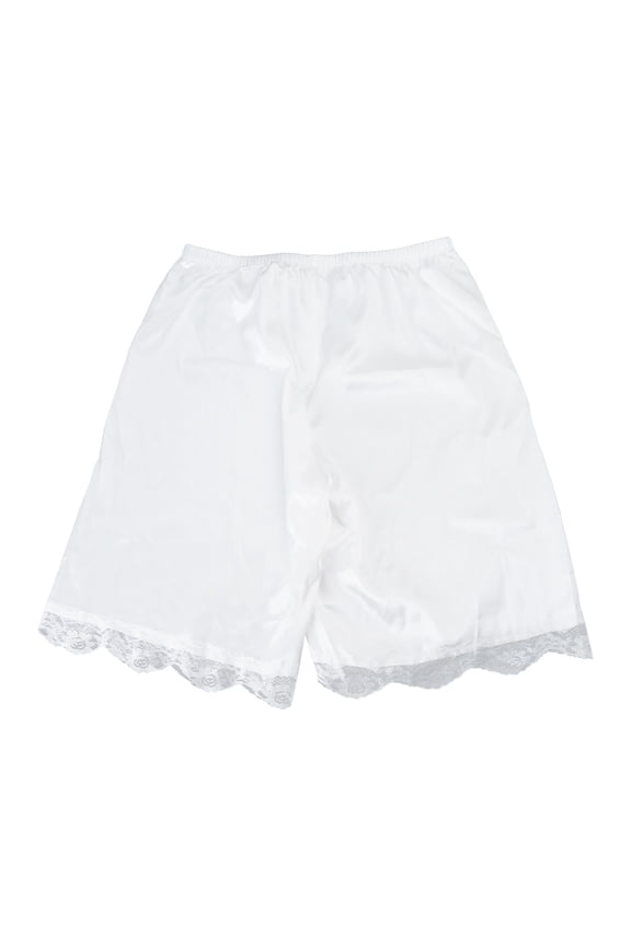 Women Loose Half Slip Shorts Casual Lace Trim Pettipants Culotte Slip Bloomers Split Skirt Lace Underwear Shorts Gifts