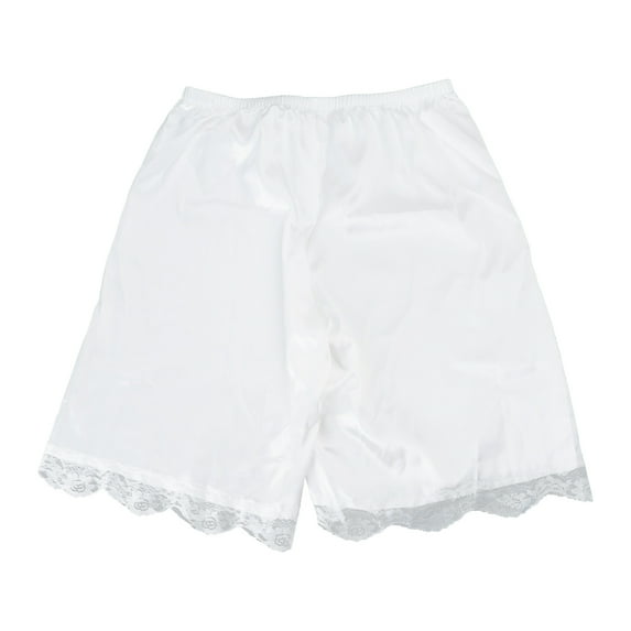 Huhudde Women Loose Half Slip Shorts Casual Lace Trim Pettipants Culotte Slip Bloomers Split Skirt Lace Underwear Shorts Gifts