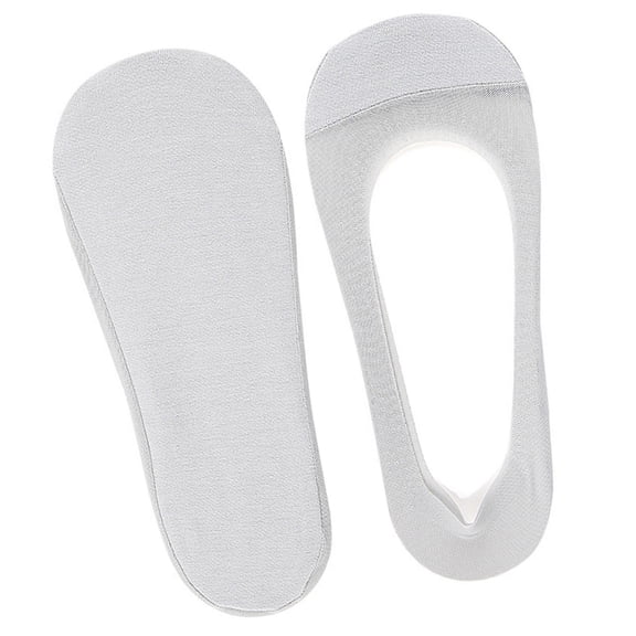 Huhudde Women's Lightweight Invisible Liner Socks For Shallow Shoe Cotton Blend Mesh Fabric Nonslip Casual Footwear Accessories