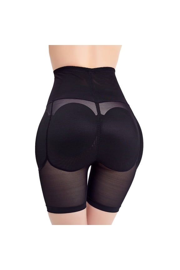 Womens Mesh Abdomen Control Body Shaper Panties Butt Lifting Shapewear Buttock Hip Enhancer Boyshorts Padded Underwear