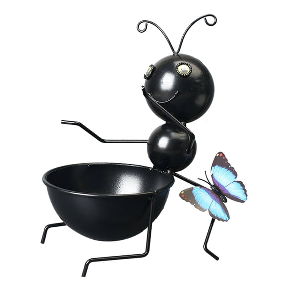 Huhudde Wrought Iron Ant Flower Pot Cartoon Animal Organizer Household