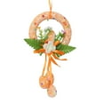 Huhuzaio Fall Wreath Hanging Happy for Easter Rabbit Egg Decoration