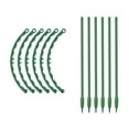 Huhuzaio Gardening Seeder 6/12 Pack Plant Support Stakes Half Round