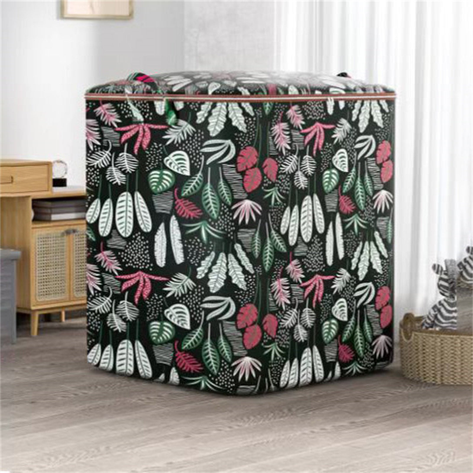 Lazeny Laundry Basket With Elephant Pattern - Large Toy Storage Organizer, Thickened Cotton With Handles (Elephant) - View #3