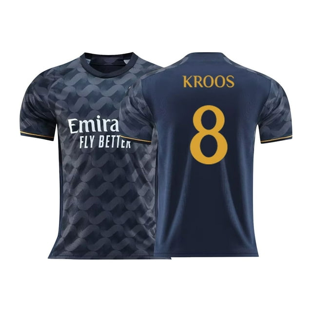 HuiMingg 2324 Spanish FC Away Game Blue Soccer Jersey, #8 KROOS Spanish