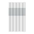 thumbnail image 1 of HuiXinOU Waterproof Bathroom Curtain Splicing EVA Shower Curtain Bathroom Curtain No Punch Thickening With Hooks For Bathroom, Window, Room Partition, White, 1 of 6