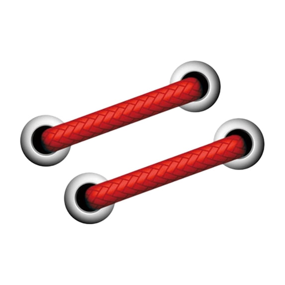 HuiXinOu 2 Pack Shoelace Stickers, Horizontal Stitch Graphic Waterproof Vinyl Decals for Laptop Car Window Notebook, Removable Decorative Sticker Set