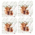 thumbnail image 1 of HuiXinOu 20 Pack Highlands Cow Disposable Paper Napkins Vintage Floral Luncheon Napkins Farmhouse Theme Birthday Rustic Party Tableware Supplies, 1 of 6