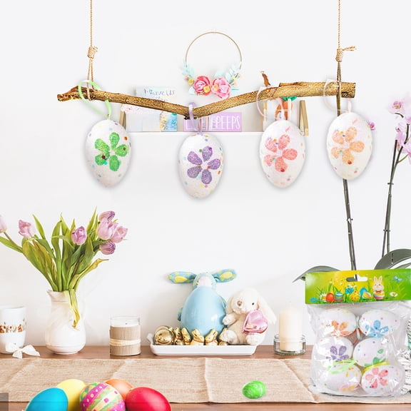 HuiXinOu 24 Pack Easter Plastic Eggs, 1.6 Inch Assorted Color Empty DIY Decorations for Easter Egg Hunt, Basket Filler, Party and Spring Craft