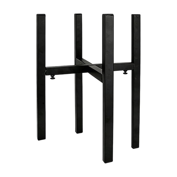 HuiXinOu Adjustable Telescopic Iron Flower Rack, Detachable Cross Design with Instruction Manual, Adjustable Height, Perfect for Indoor Green Plant Display and Home Decor