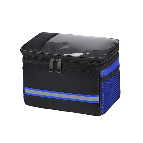 HuiXinOu Bicycle Top Tube Handlebar Bag, Large Capacity Waterproof Front Bike Bag with Transparent Phone Mount for Cycling Commuting and Outdoor Riding