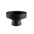 thumbnail image 1 of HuiXinOu Black Resin Fruit Plate, Exquisite Round Mouth Design, High-End Snack and Candy Plate, Perfect for Living Room Coffee Table and Home Decoration, 1 of 8