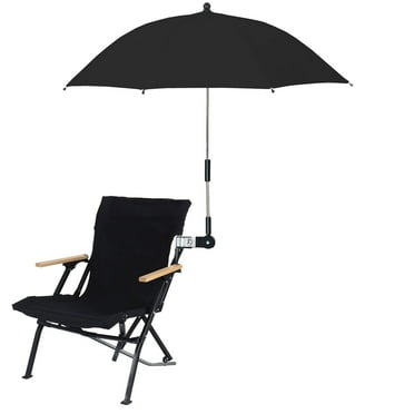 HuiXinOu Chair Umbrella with Universal Clamp Adjustable Beach Umbrella with 27.1in Stroller Universal Clamp on Beach Umbrella with Protection