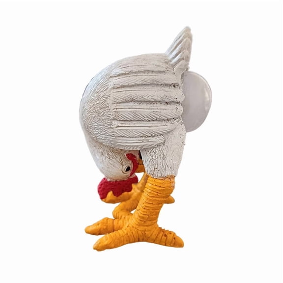 HuiXinOu Chicken Egg Table Lamp, Resin Hen Figurine LED Night Light with Laying Egg Design, Funny Home Decor for Bedroom Living Room