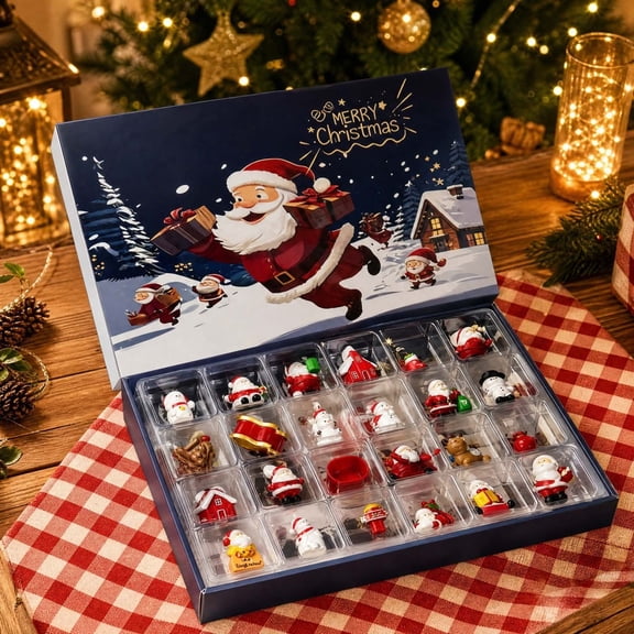 HuiXinOu Christmas Countdown Calendar, 2026 Advent Countdown Calendar, Holiday Tabletop Desktop Decor, Christmas Countdown Calendar Decor for Home, Table, Mantel, Desk, Shelf