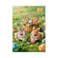 thumbnail image 1 of HuiXinOu Double Sided Easter Garden Flag, Spring Yard and Patio Decoration for Pole, 18 x 12 Inch Outdoor Burlap Banner with Seasonal Design, 1 of 6