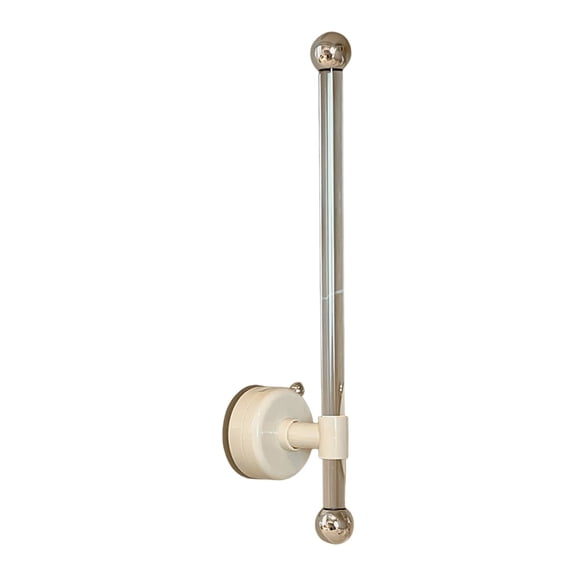 HuiXinOu No Drill Wall Mounted Paper Towel Holder, Suction Cup Kitchen Bathroom Storage Rod for Wraps Foil, Multifunctional Dispenser Rack, Easy Install Organizer