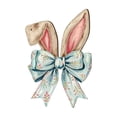 thumbnail image 1 of HuiXinOu Easter Bow Wooden Hanging Sign, 2D Flat Wall Door Decoration for Spring Festival, Porch Living Room Party Decor, Hand Painted Holiday Ornament, 1 of 6