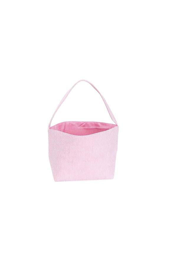 Easter Bunny Bag Children's Basket Bag Handheld Gift Canvas Bag Party Favors Gift Bags Holiday Celebration Accessories for Kids Spring Festival Decor, Pink
