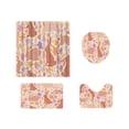 thumbnail image 1 of HuiXinOu Easter Bunny Bathroom Set, 4-Piece Shower Curtain Toilet Mat Rug, Polyester Waterproof Bathroom Decor for Spring Holiday, 1 of 6